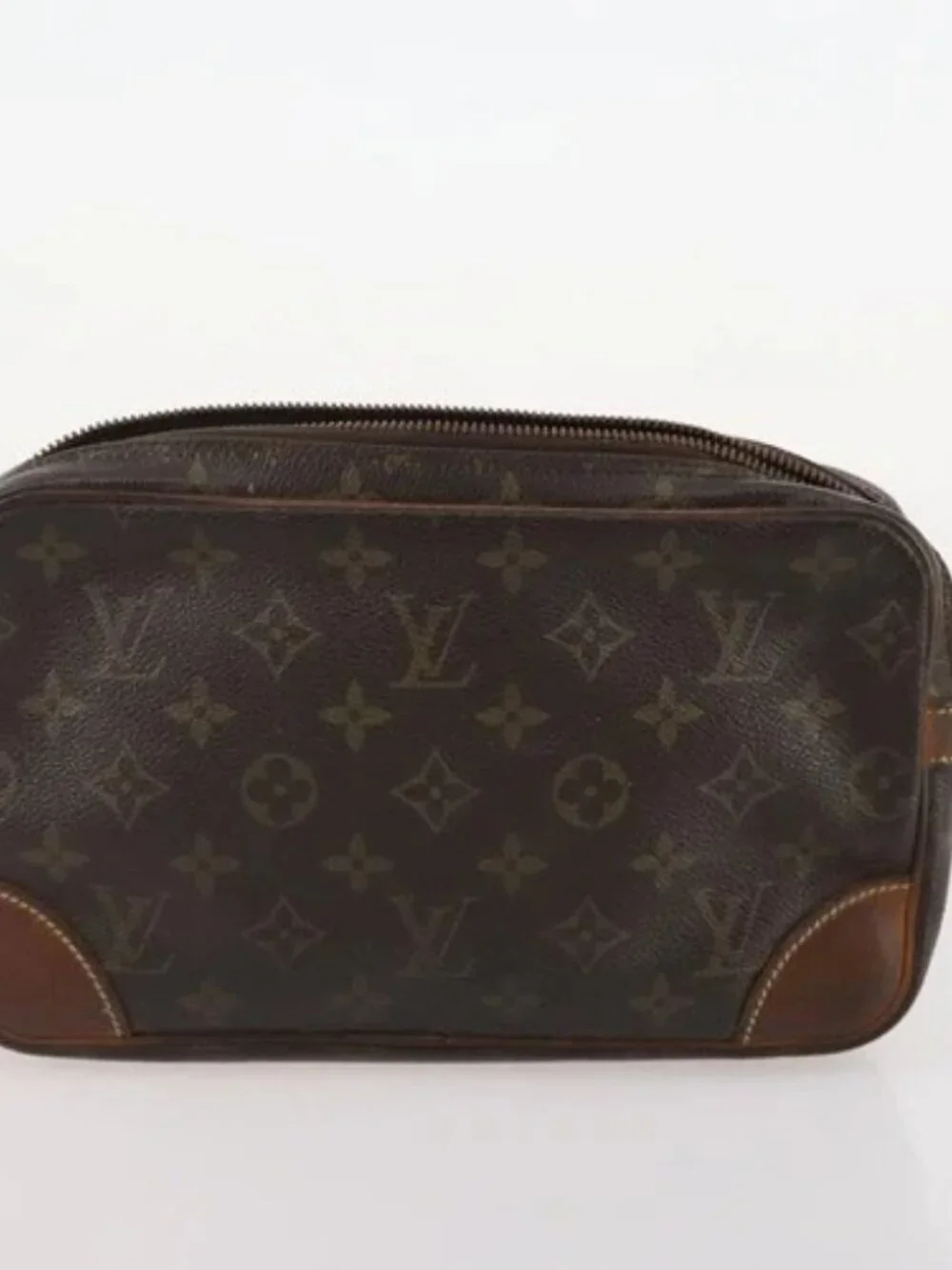 LOUIS VUITTON Monogram Marly Dragonne GM Clutch Bag 4 Set M51825 LV Auth 164641